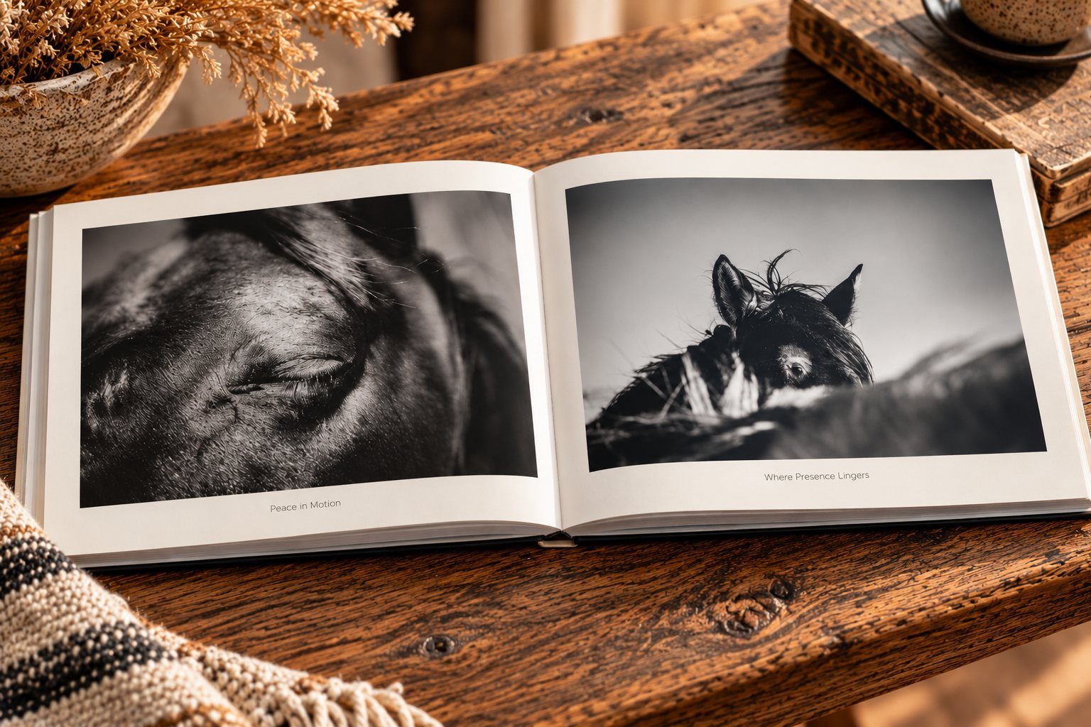 Interior spread for Peace in Motion.
