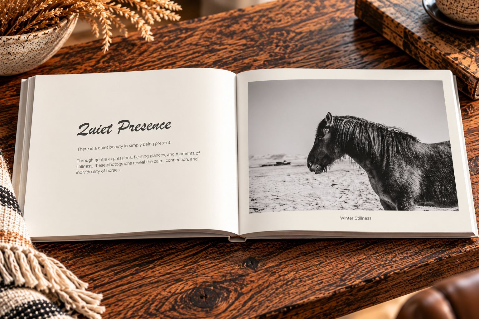 Interior spread for Quiet Presence.