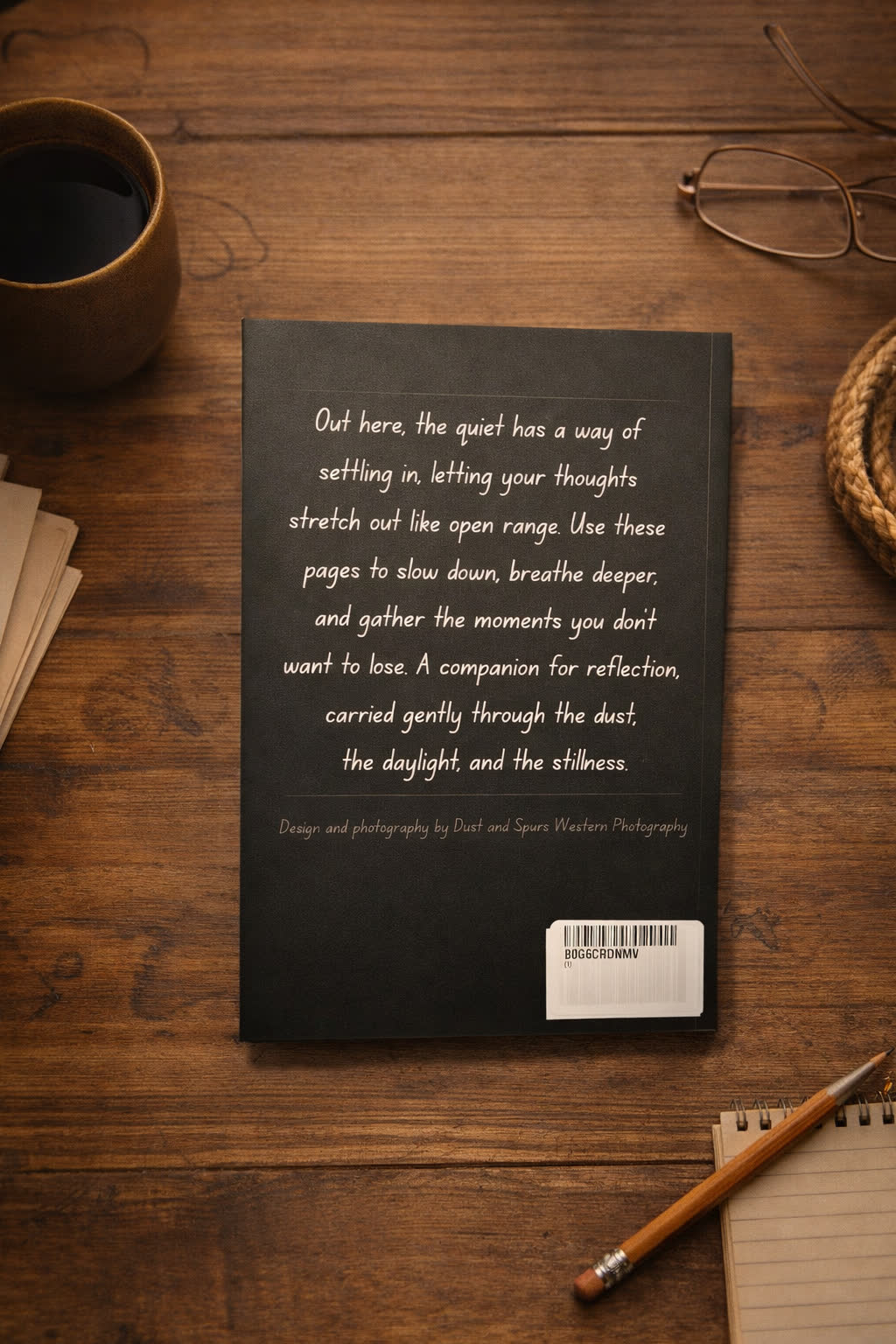Back cover of the Western Soul Journal, with the open-range reflection.